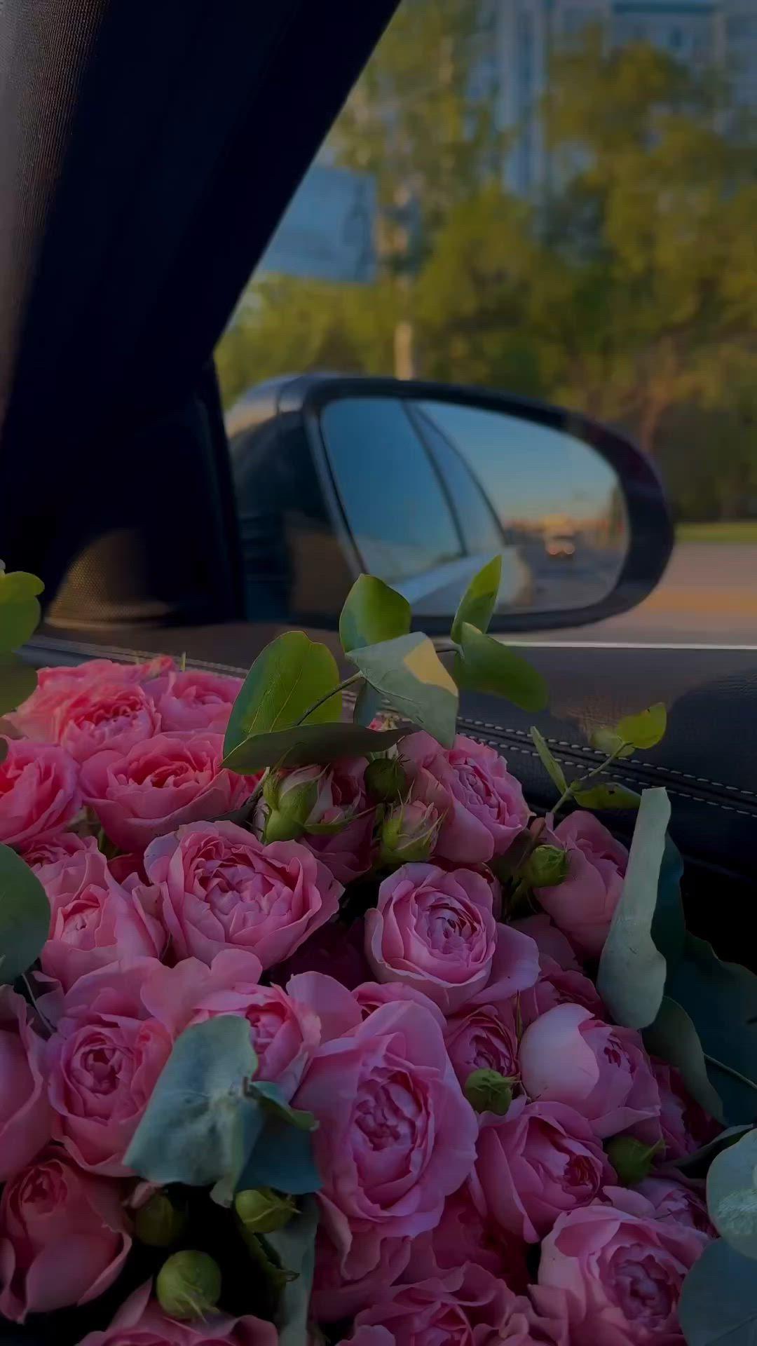 Professional floral arrangement in a contemporary workplace